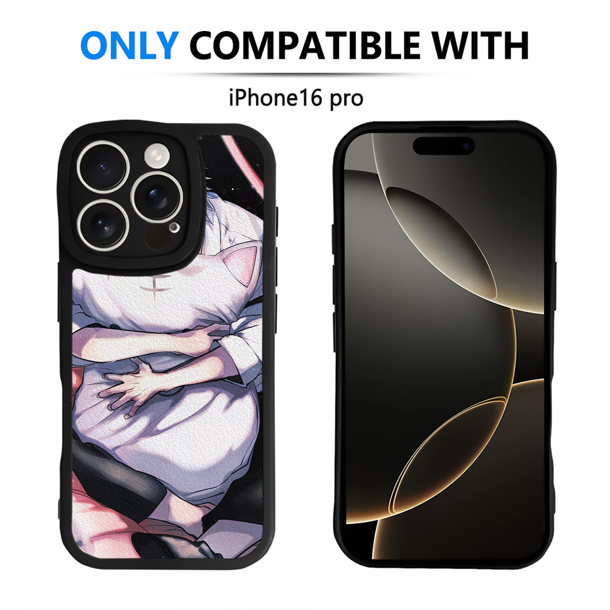 （画像用） 文豪ストレイドッグス Bungo Stray Dogs 【iPhone 16シリーズ対応】シリコンスマホケース（レザー調） 材質：シリコン